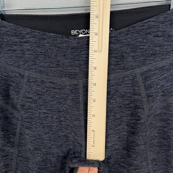 Beyond Yoga Leggings Womens Small Black Steel Spacedye Pocket Mesh Athleisure - Picture 14 of 16